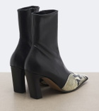 Khaite Nevada leather ankle boots