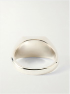 Mikia - Rectangle Sterling Silver Malachite Ring - Green