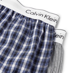 Calvin Klein Underwear - Two-Pack Printed Cotton Boxer Shorts - Men - Blue