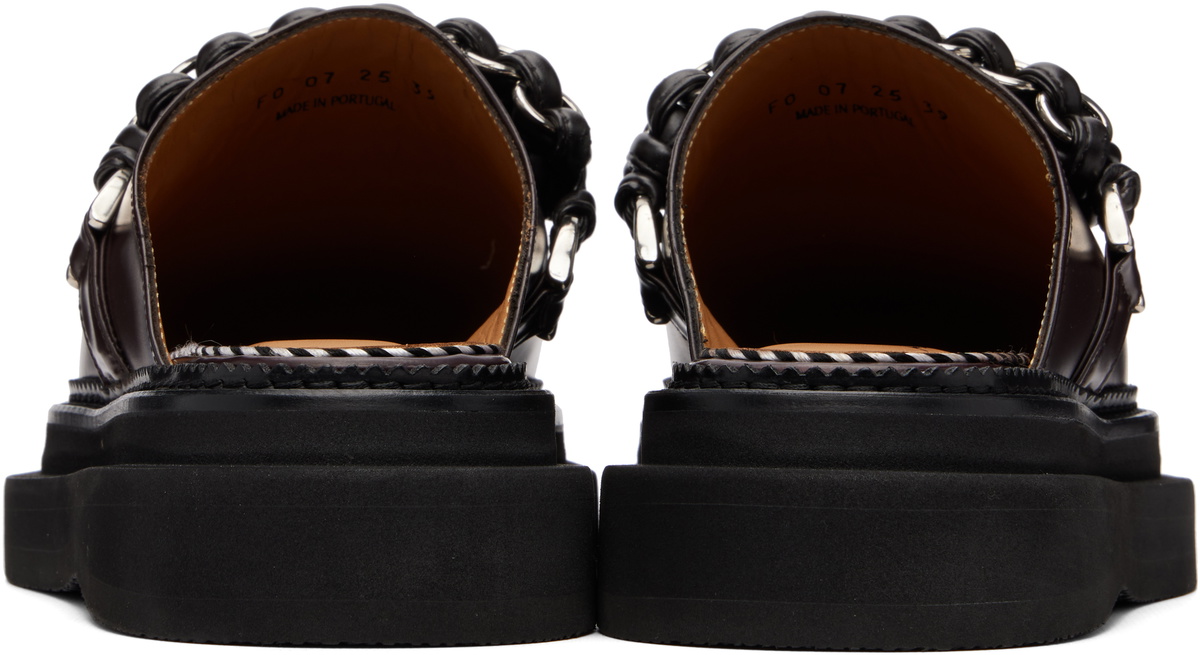 Toga Virilis Brown Hard Leather Slip-on Loafers
