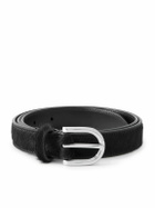MORJAS - 2.5cm Pony Hair Belt - Black