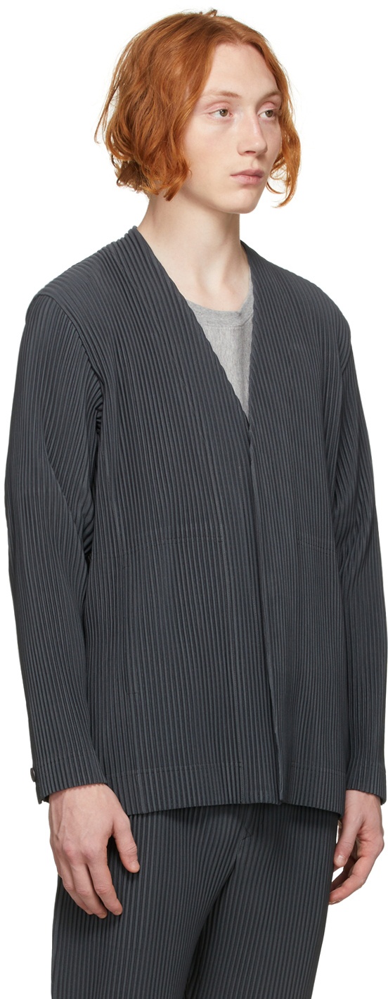 Homme Plissé Issey Miyake Grey Tailored Pleats 1 Blazer Homme
