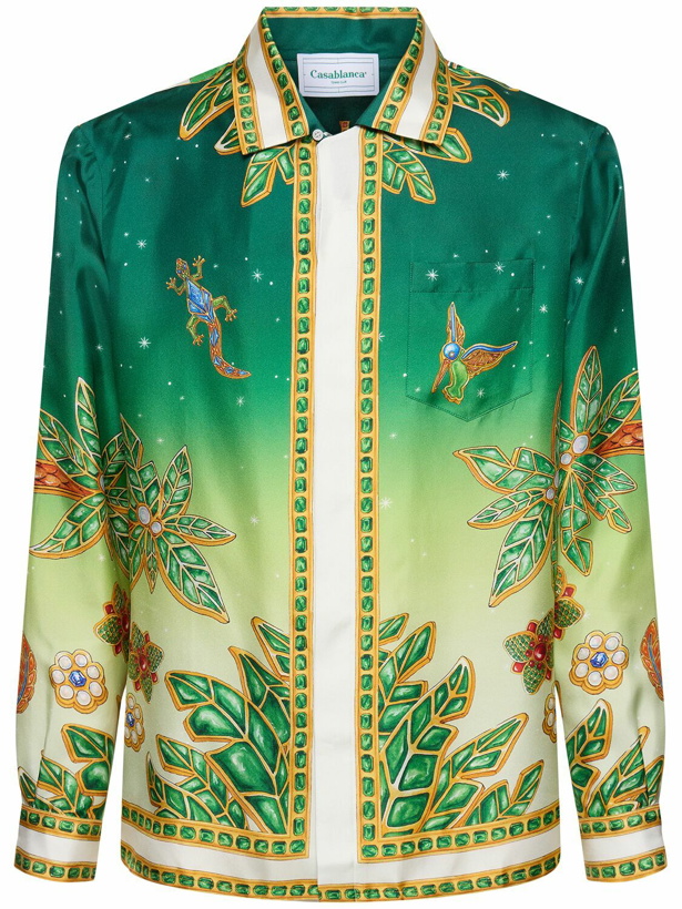 Photo: CASABLANCA - Joyaux D'afrique Print Silk Shirt