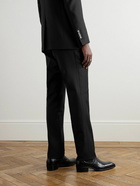 TOM FORD - Shelton Slim-Fit Wool and Mohair-Blend Trousers - Black