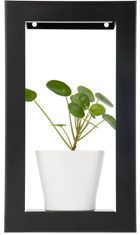 Modern Sprout Black Portrait Growframe Planter