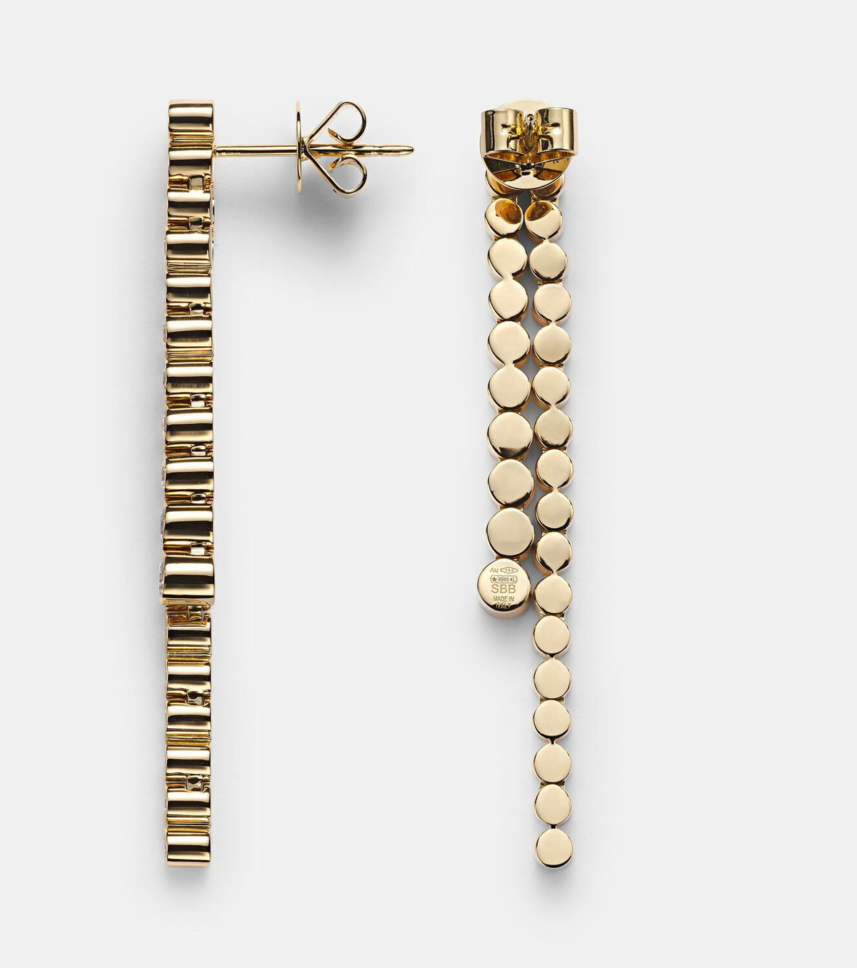 Sophie Bille Brahe La Danse 18kt gold earrings with diamonds