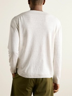 Anderson & Sheppard - Linen Henley T-Shirt - White