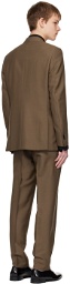 Cobra S.C. Brown Peaked Lapel Suit