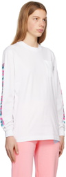 Billionaire Boys Club White Geometric Long Sleeve T-Shirt