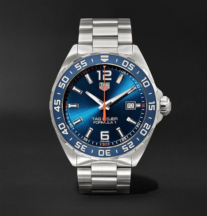 Photo: TAG Heuer - Formula 1 Quartz 43mm Stainless Steel Watch - Blue