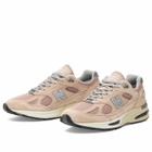 New Balance 991v2 Sneaker in Mahogany Rose/Silver