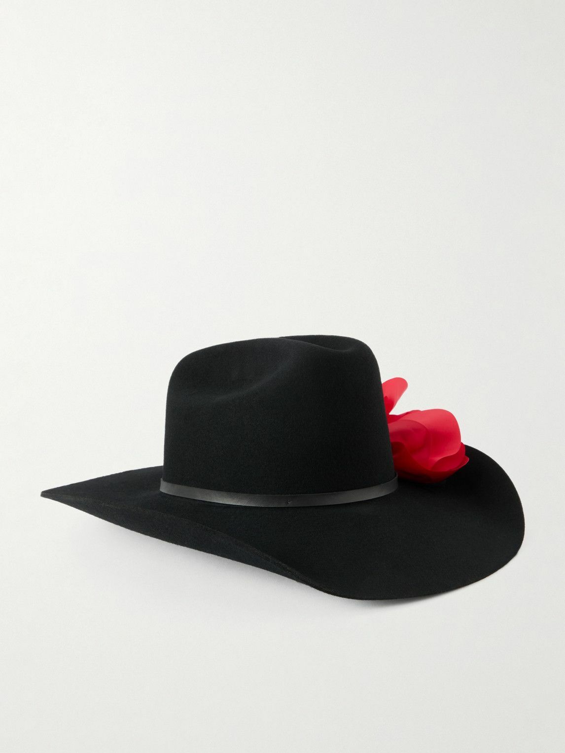 Willy Chavarria - Appliquéd Wool-Felt Fedora