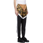 Versace Black and White Barocco Track Pants