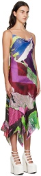 Marques Almeida Multicolor Printed Midi Dress