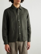 De Bonne Facture - Linen Shirt Jacket - Green