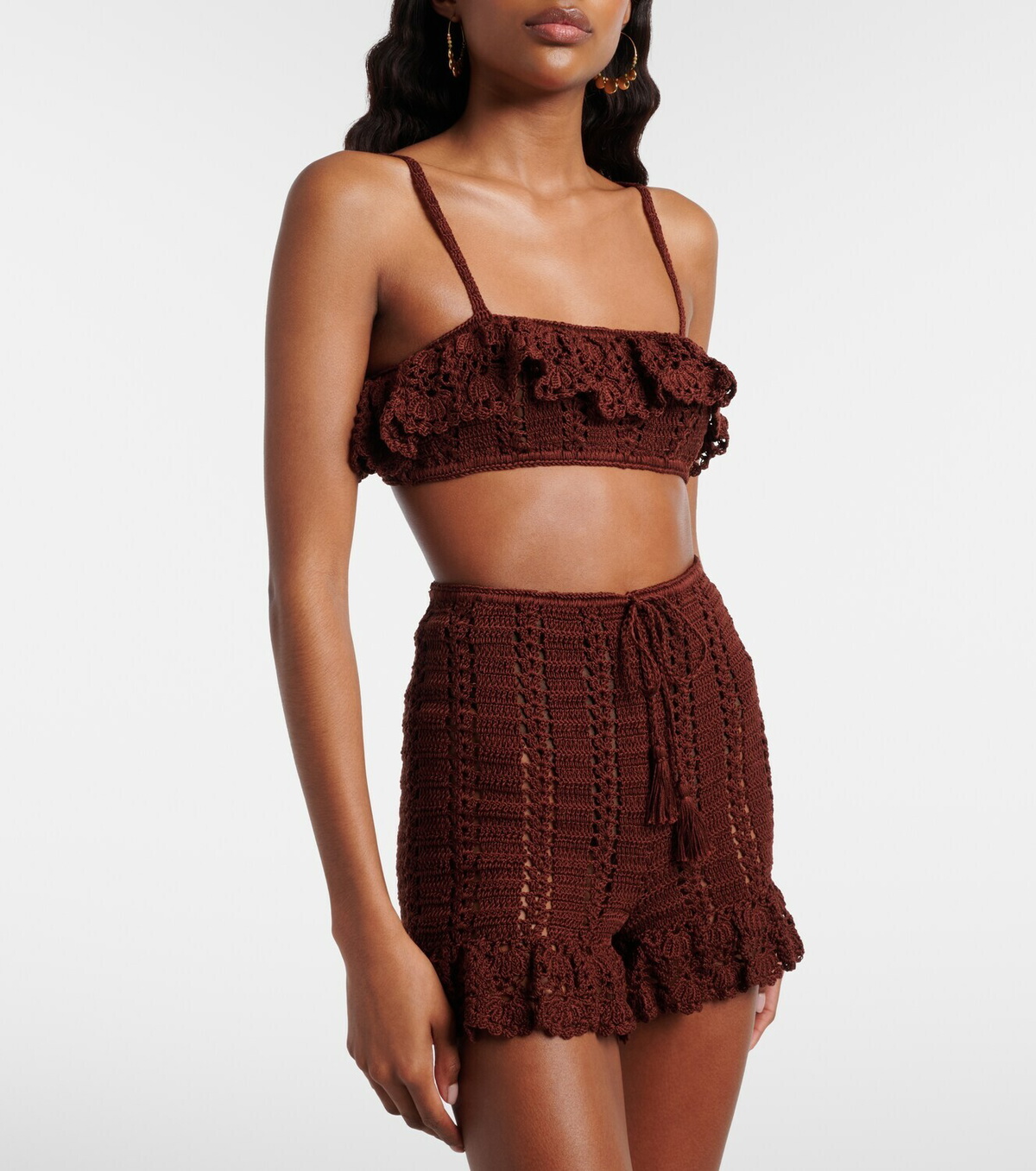 Anna Kosturova Crochet cotton bra top