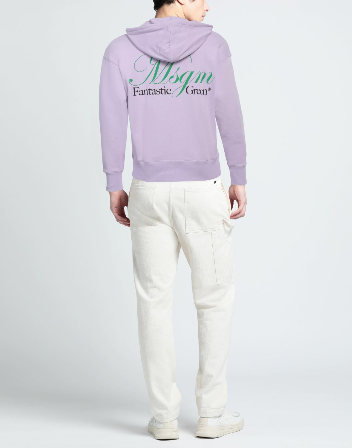 Msgm Mens Sweatshirt Lilac
