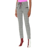 Unravel - Checked wool-blend skinny pants