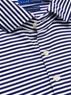 Polo Ralph Lauren - Logo-Embroidered Striped Cotton-Jersey Polo - Blue