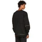 Alexander McQueen Black Zippered Sweatshirt