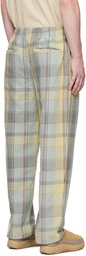 thisisneverthat Blue Big Plaid Trousers