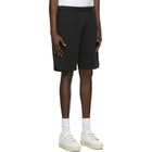 AMI Alexandre Mattiussi Black Ami De Coeur Track Shorts