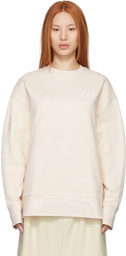 Y-3 Beige Cotton Sweatshirt