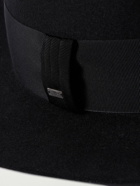 SAINT LAURENT - Felt and Grosgrain Fedora - Black