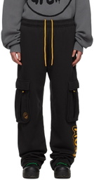 drew house SSENSE Exclusive Black Cartoon Font Lounge Pants