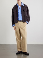 Corridor - Wide-Leg Cotton-Twill Trousers - Neutrals