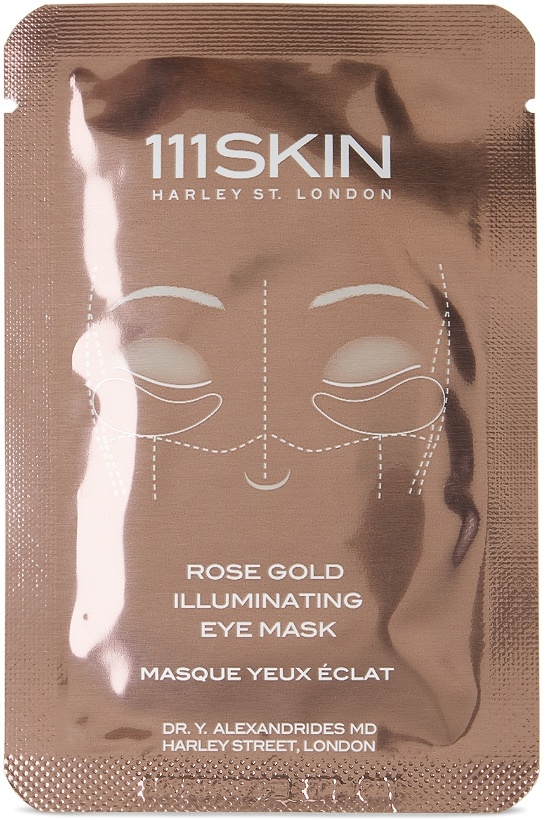 Photo: 111 Skin Rose Gold Illuminating Eye Mask – Fragrance-Free, 6 mL
