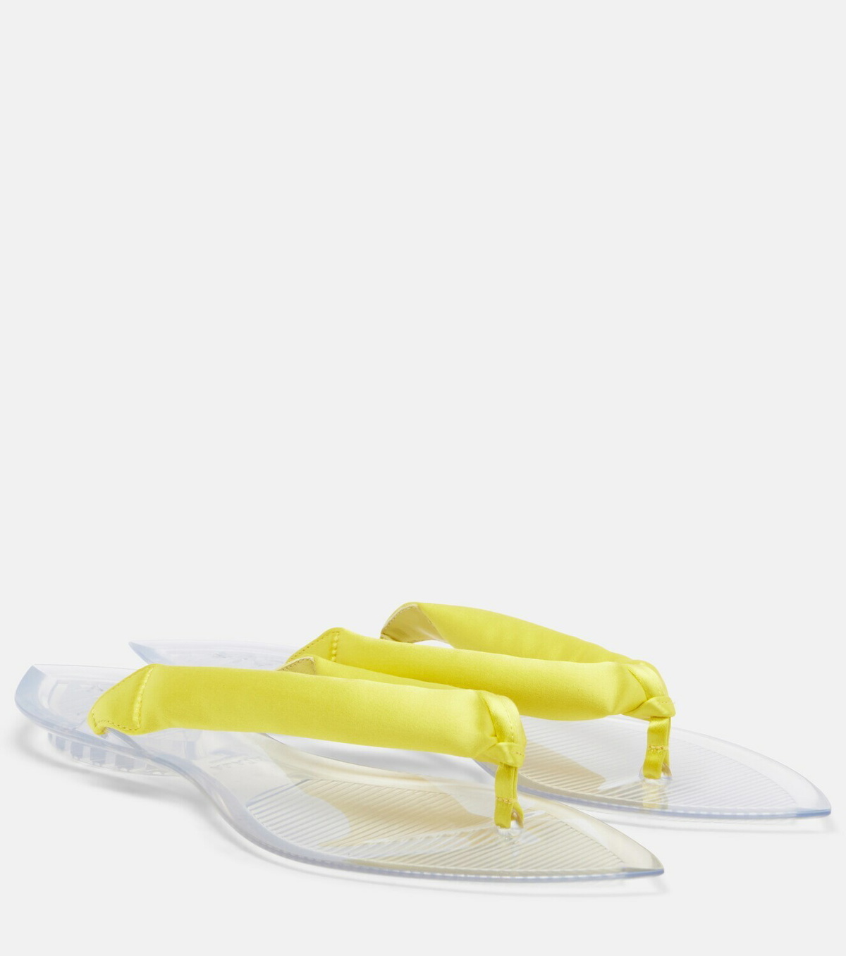 Alaïa Invisible satin thong sandals