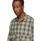 Reese Cooper Green Flannel Cropped Shirt