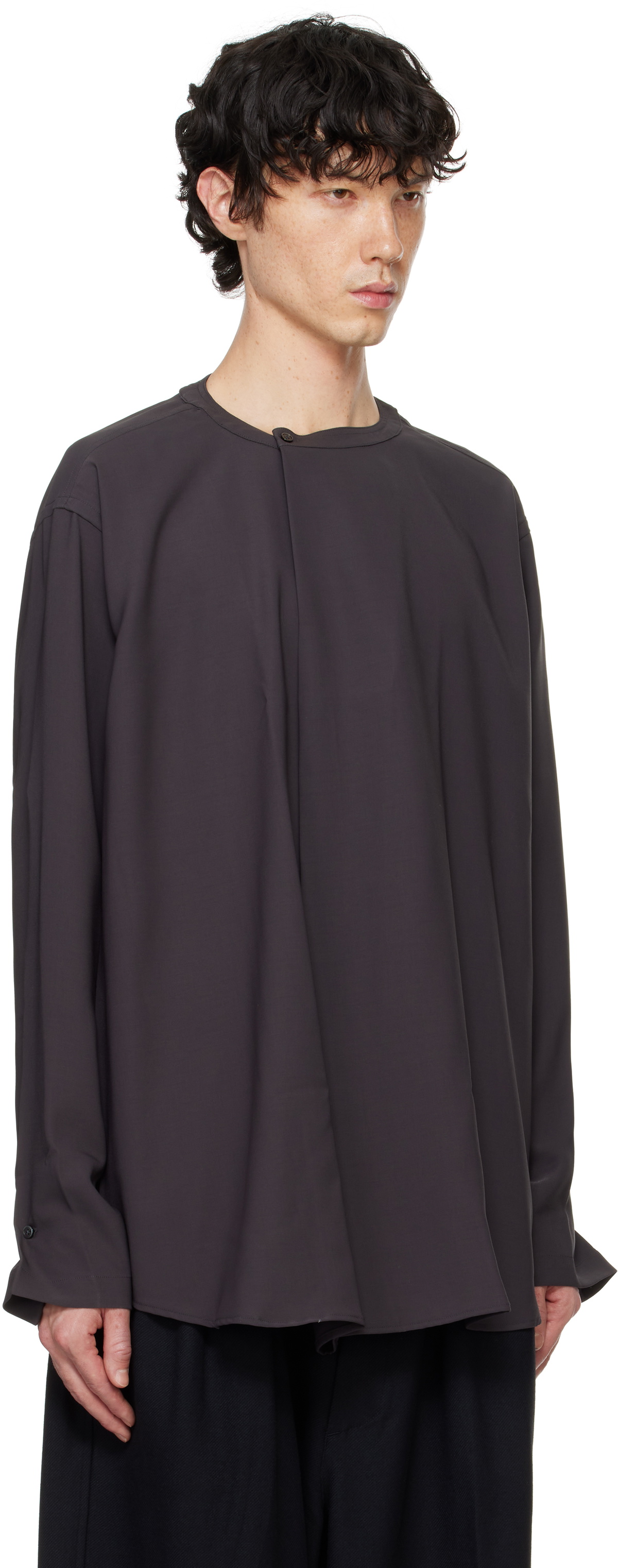 RAINMAKER KYOTO Gray Pleated Shirt