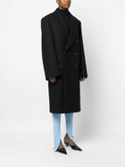 WARDROBE.NYC X Hailey Bieber Black Wool Coat