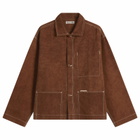 Story mfg. Men's Canvas Sot Jacket in Brown Wonky-Wear