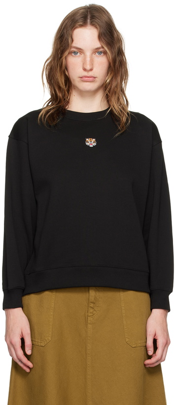 Photo: Kenzo Black Kenzo Paris Lucky Tiger Sweatshirt