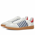 Dsquared2 Men's Boxer Sneakers in White/Blue/Red