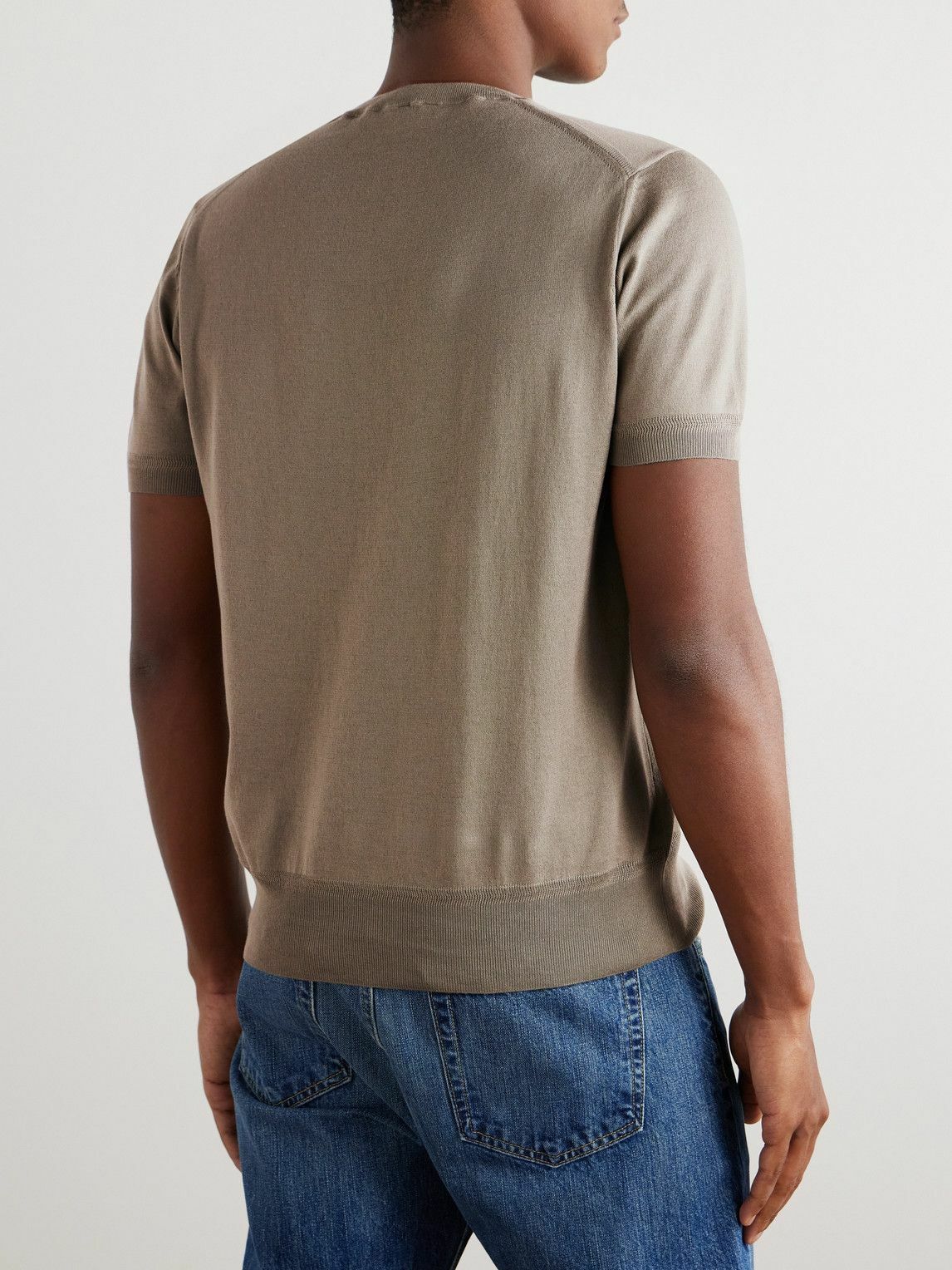 TOM FORD - Slim-Fit Cotton T-Shirt - Neutrals TOM FORD