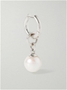 M. Cohen - Tisha Convertible Sterling Silver Pearl Single Hoop Earring