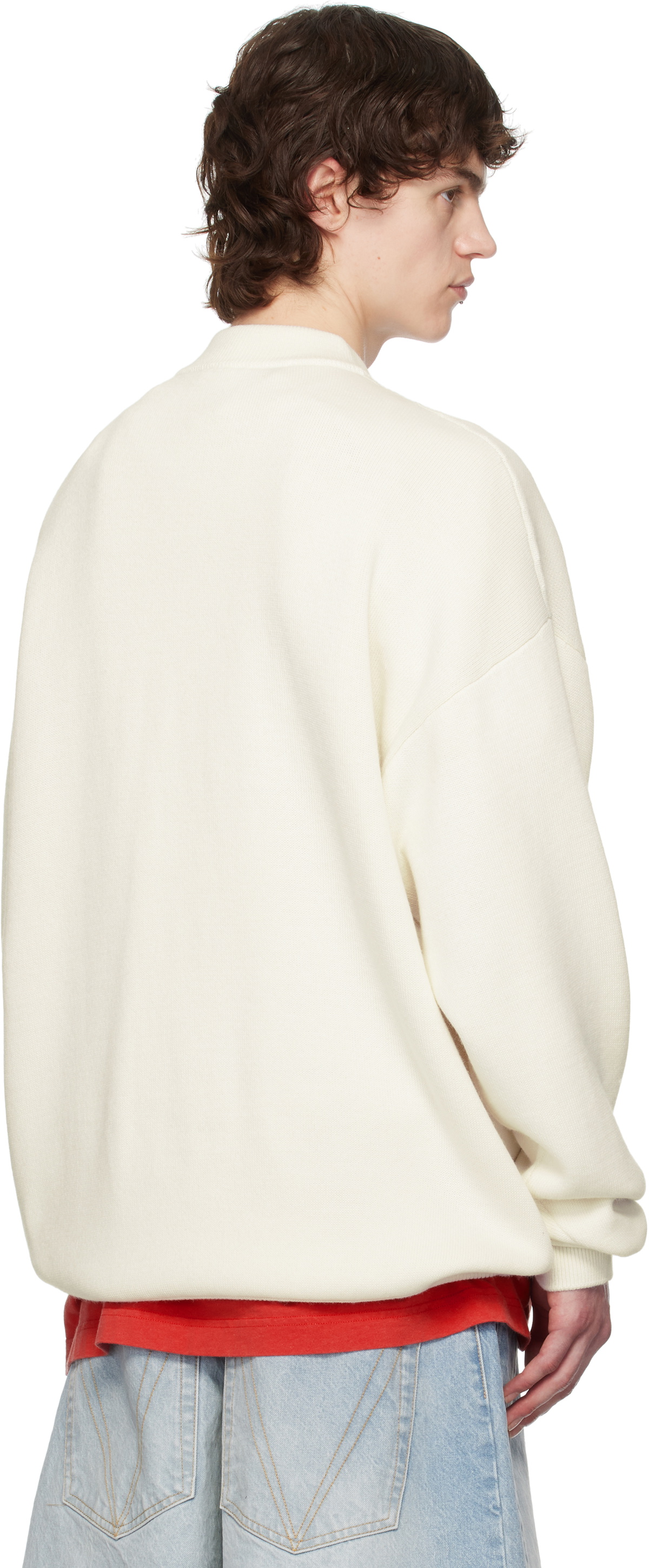 VETEMENTS Off-White 'Single' Sweater