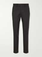 Lardini - Prince of Wales Checked Straight-Leg Wool Trousers - Brown
