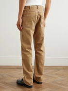 RRL - Hamilton Straight-Leg Double-Knee Distressed Cotton-Canvas Trousers - Brown
