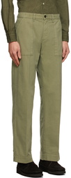 Massimo Alba Green New Regata Trousers