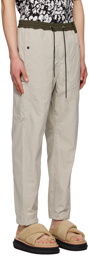 sacai Beige Drawstring Cargo Pants