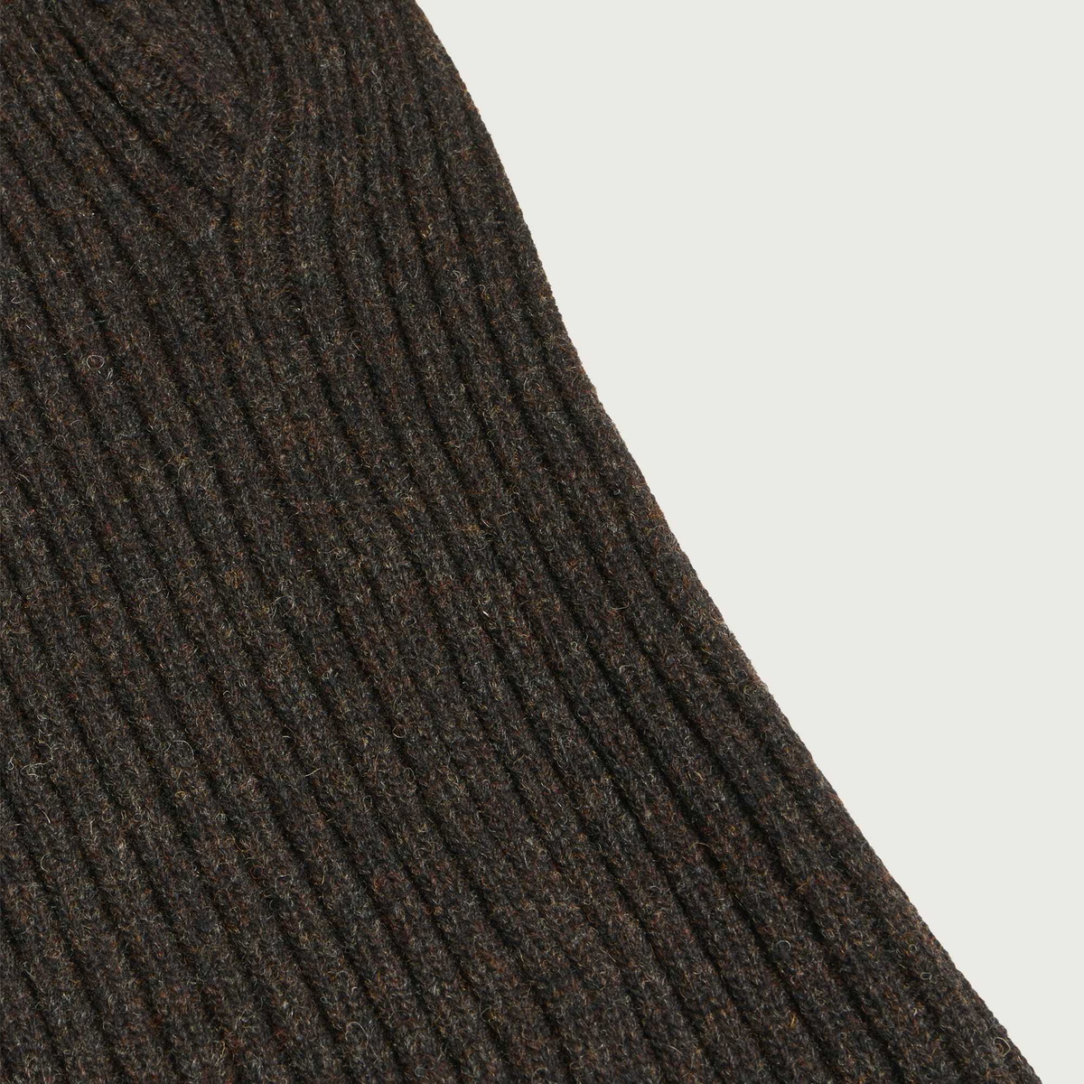 Needles Women's Shetland Wool Balaclava in Umber