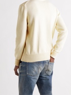 ALEXANDER MCQUEEN - Logo-Intarsia Cotton Sweater - White