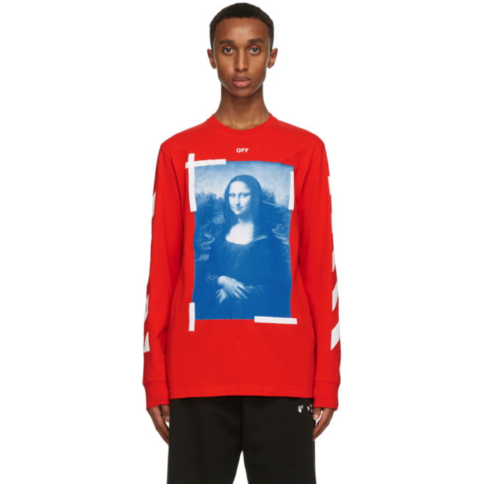 Off-White Red and Mona Lisa Long Sleeve