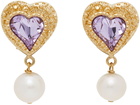 Safsafu Pink Eden Love Clip-On Earrings