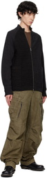 DEVOA Black Knit Cardigan